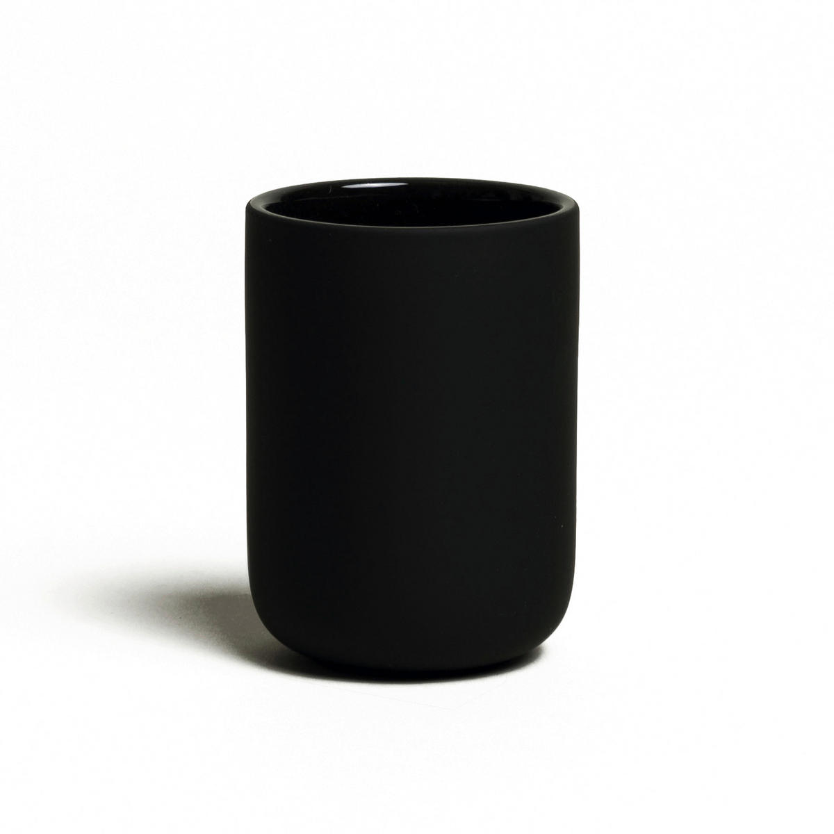 ZAHNBÜRSTENHALTER BLACK VELVET  - Schwarz, Basics, Keramik (8/8/10cm) - Moeve