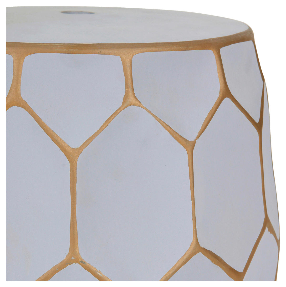 BEISTELLTISCH Grau, Orange rund  - Orange/Grau, Design, Keramik (33/33cm) - Carryhome