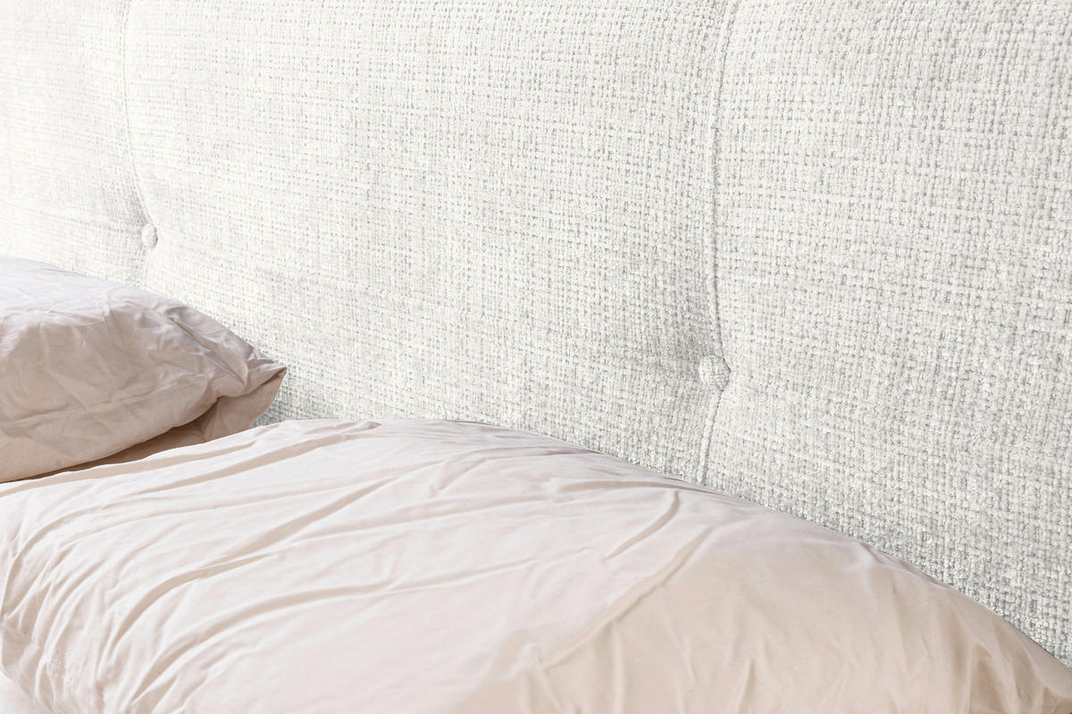 BOXBETT 180/200 cm  in Creme  - Creme/Schwarz, MODERN, Holz/Kunststoff (180/200cm) - MID.YOU