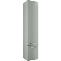 HOCHSCHRANK 35/168/35 cm  - Chromfarben/Salbeigrün, Basics, Glas/Holzwerkstoff (35/168/35cm)