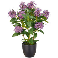 KUNSTBLUME - Lila/Schwarz, Basics, Kunststoff (60cm)