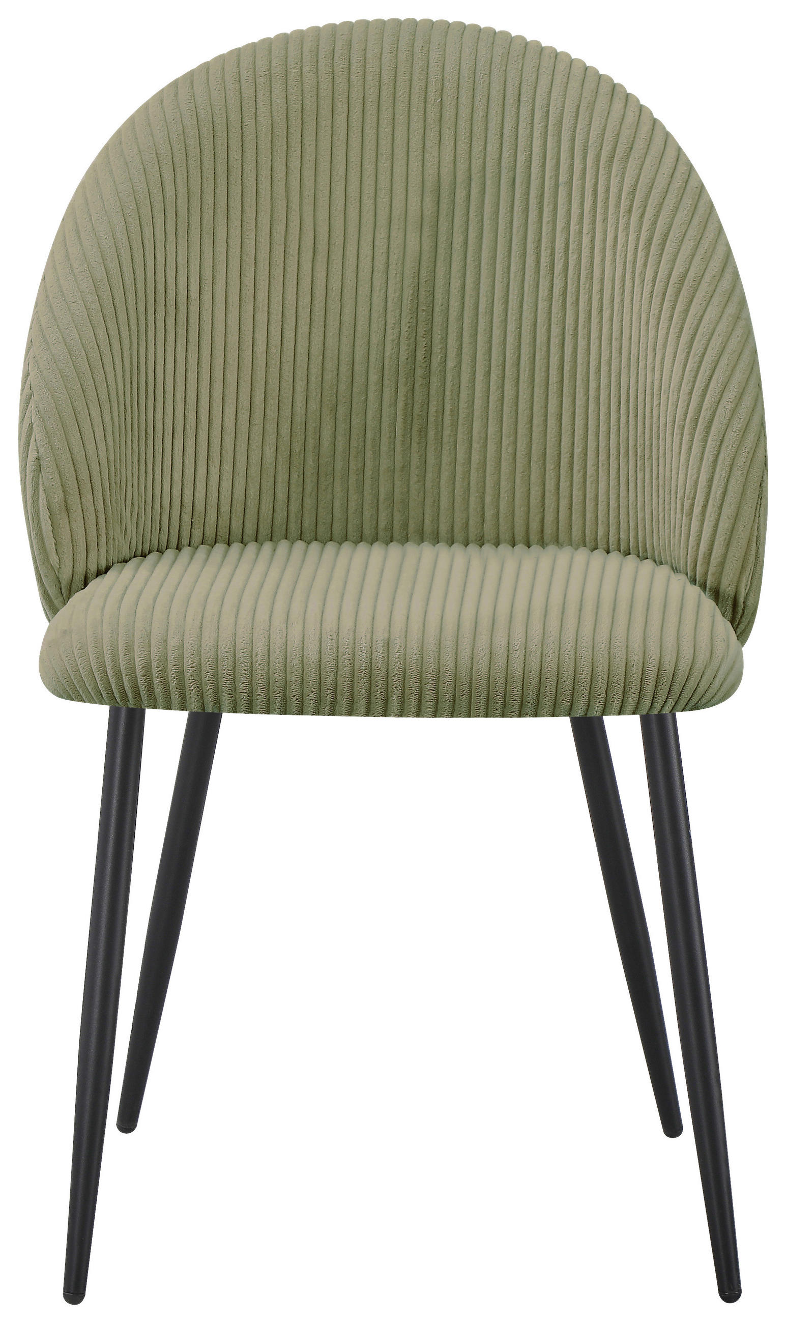 STUHL  in Eisen Cord Metall, Textil  - Schwarz/Grün, Basics, Textil/Metall (52/82/58cm) - Livetastic