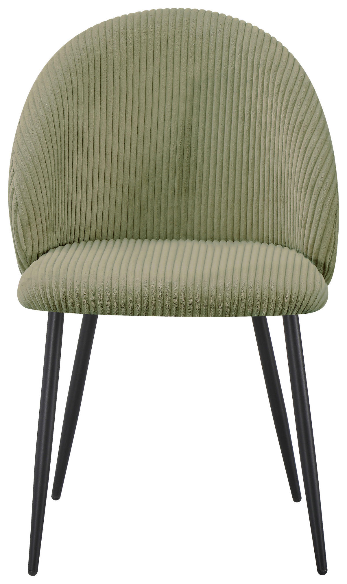 STUHL  in Eisen Cord Metall, Textil  - Schwarz/Grün, Basics, Textil/Metall (52/82/58cm) - Livetastic