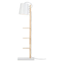 STEHLEUCHTE Cambridge 30/168/49 cm Skandinavisch  - Weiß, Design, Holz/Metall (30/168/49cm) - It's about Romi