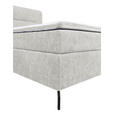 BOXSPRINGBETT 160/200 cm in Hellgrau - Hellgrau/Schwarz, Design, Textil/Metall (160/200cm) - Esposa