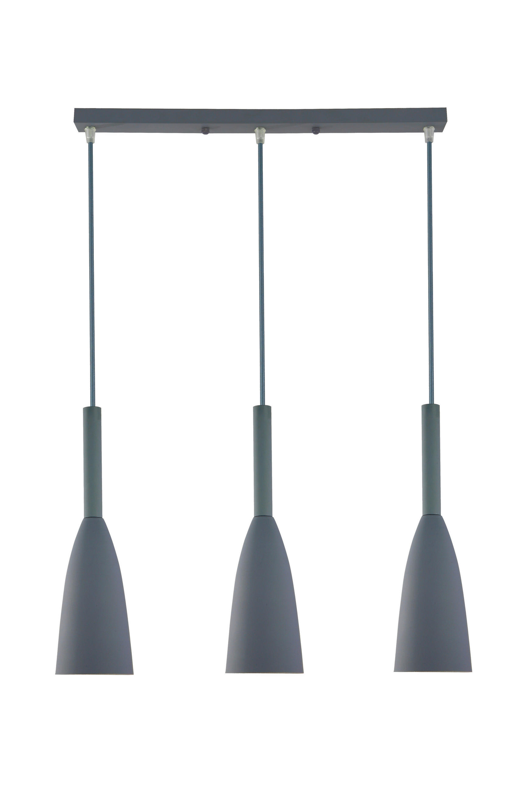 ZÁVĚSNÉ SVÍTIDLO, 50/10/100 cm  - šedá, Basics, kov (50/10/100cm)