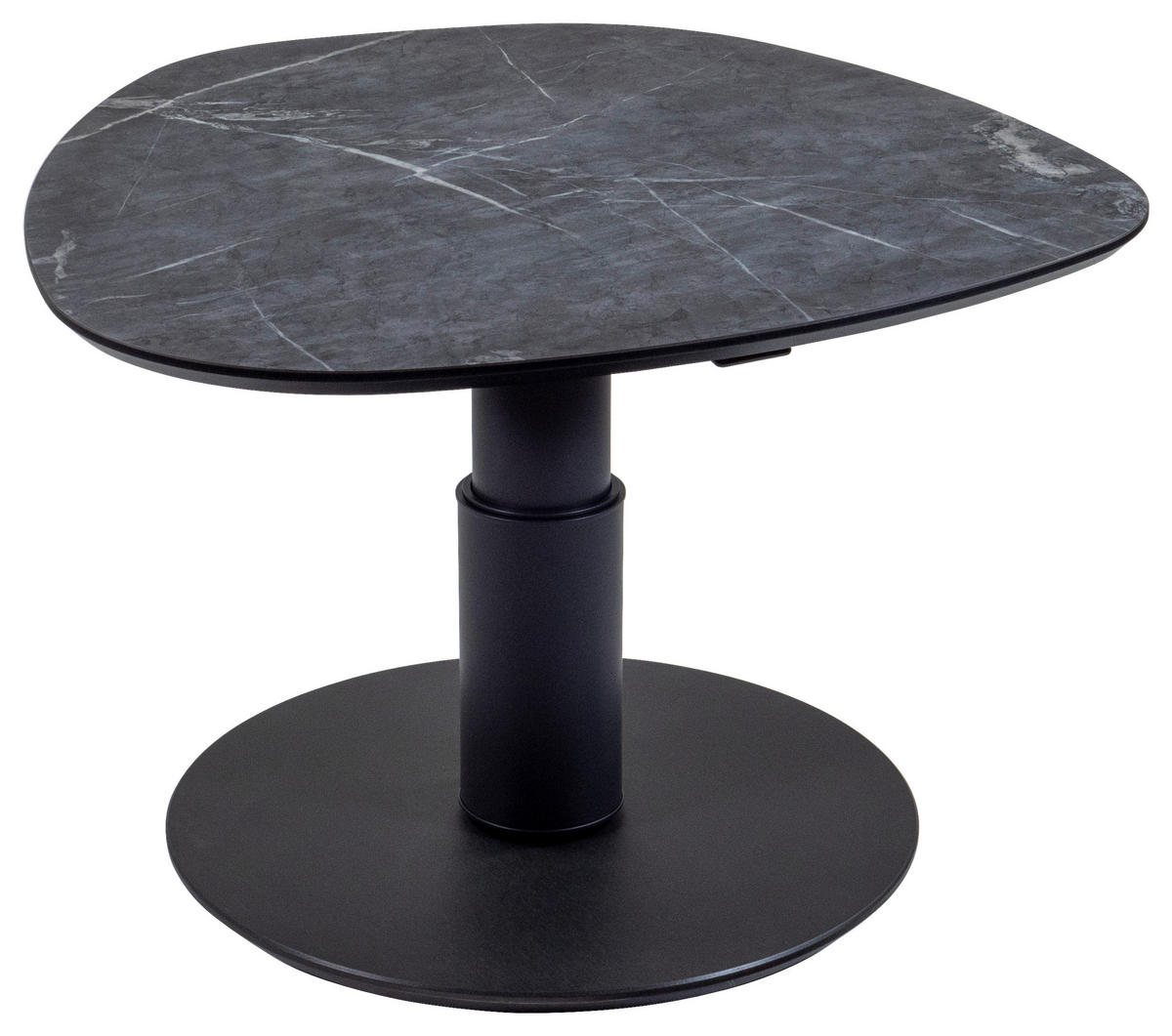 COUCHTISCH in Metall, Holzwerkstoff 80/80/39-76 cm  - Dunkelgrau/Anthrazit, Design, Holzwerkstoff/Metall (80/80/39-76cm) - Venda