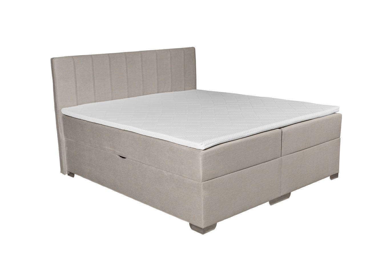 PAT BOXSPRING 140X200 CM  bej  - bej, Basics, textil (145/126/213cm) - Ti'me