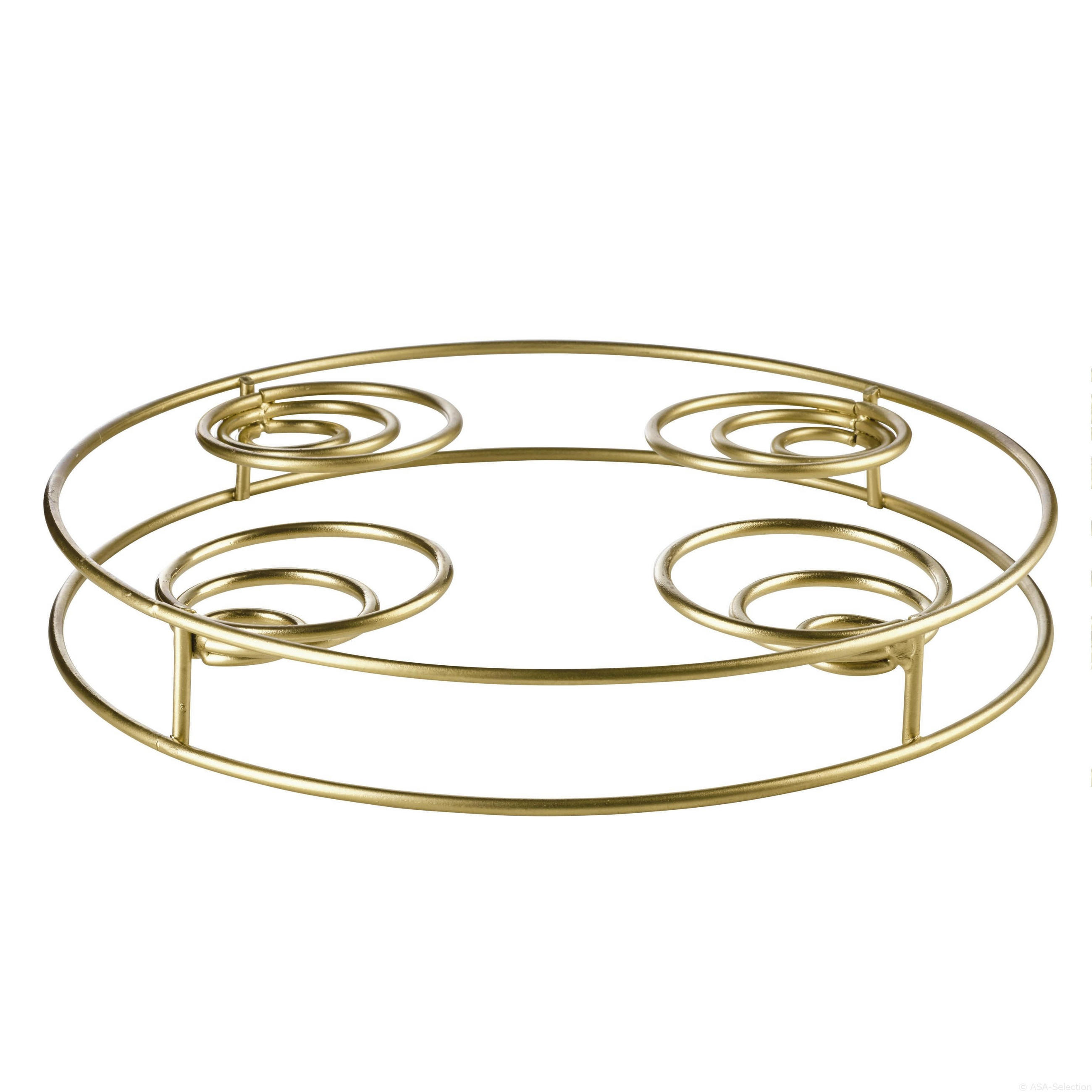KERZENHALTER - Goldfarben, KONVENTIONELL, Metall (24,5/3,6cm) - ASA