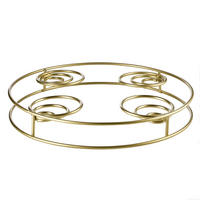 KERZENHALTER - Goldfarben, KONVENTIONELL, Metall (24,5/3,6cm) - ASA