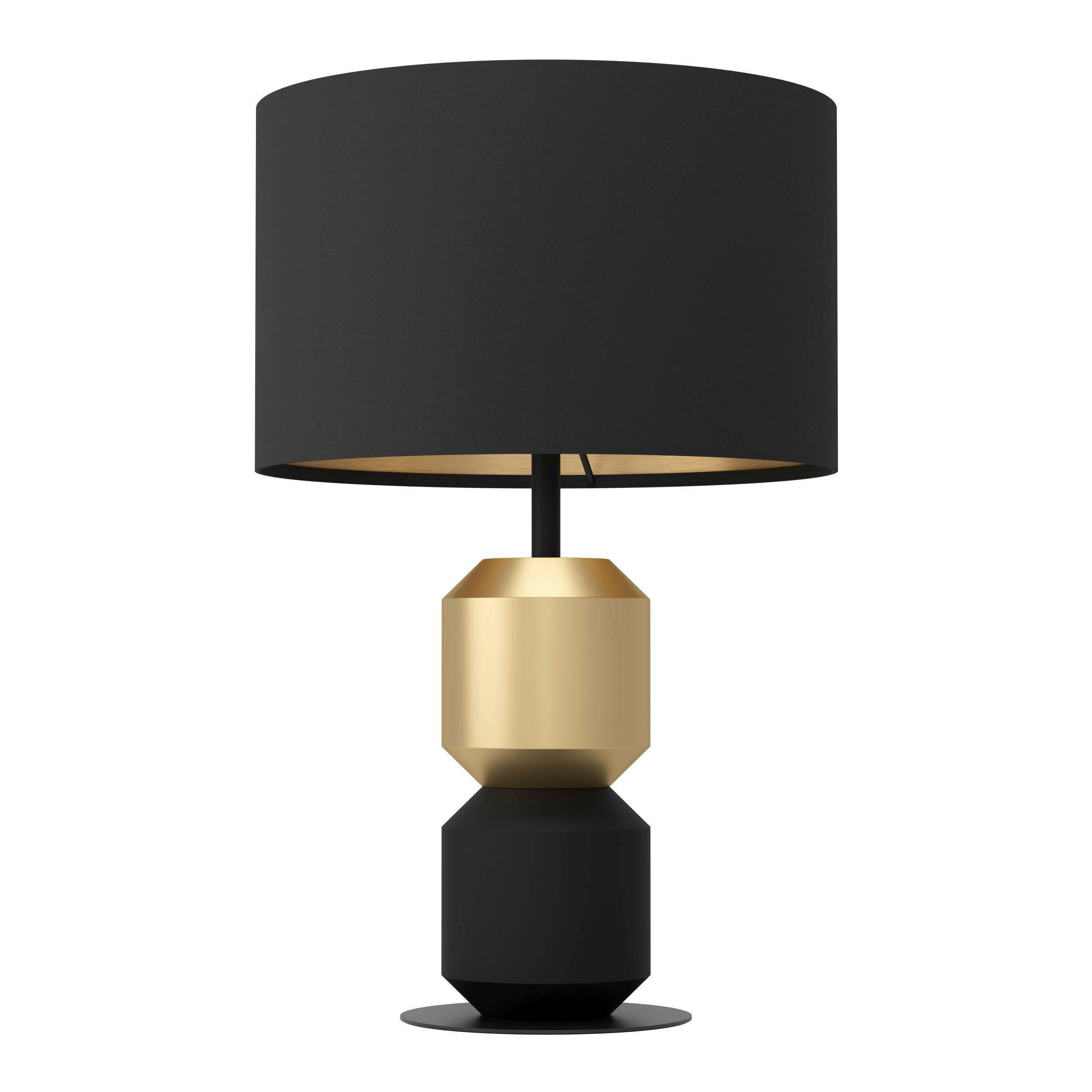 BORDSLAMPA 32,0/49,0 cm   - mässingsfärgad/svart, Klassisk, metall/textil (32,0/49,0cm) - Eglo