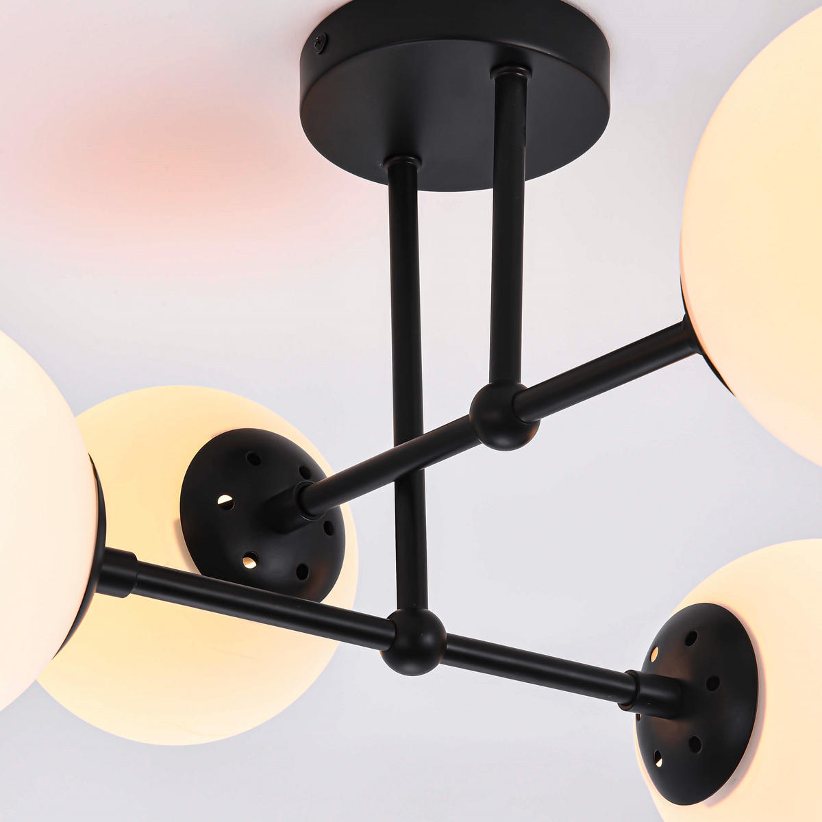 TAKLAMPA Roma 56/30 cm  - svart, Basics, metall/glas (56/30cm)