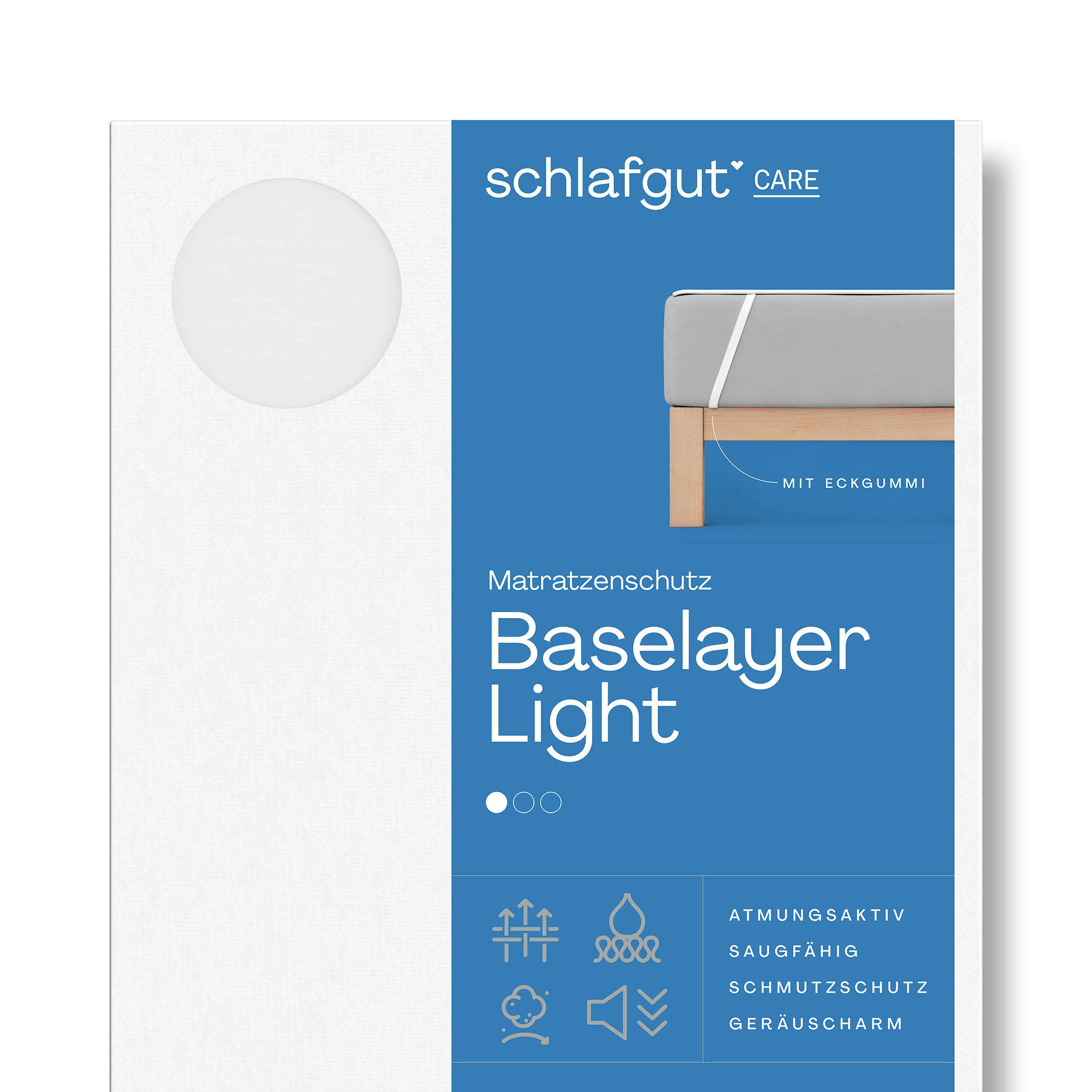 MATRATZENAUFLAGE - Weiß, Basics, Textil (120/200cm) - Schlafgut
