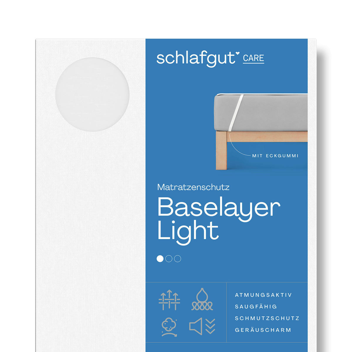 MATRATZENAUFLAGE    - Weiß, Basics, Textil (160/200cm) - Schlafgut