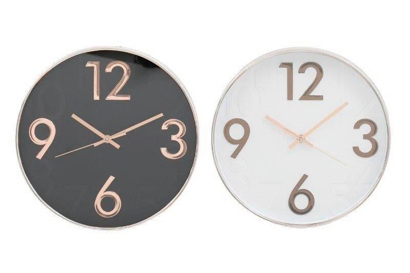 Ceas De Perete 30/30/4.3 cm   - alb/auriu rose, Basics, plastic/sticlă (30/30/4.3cm)