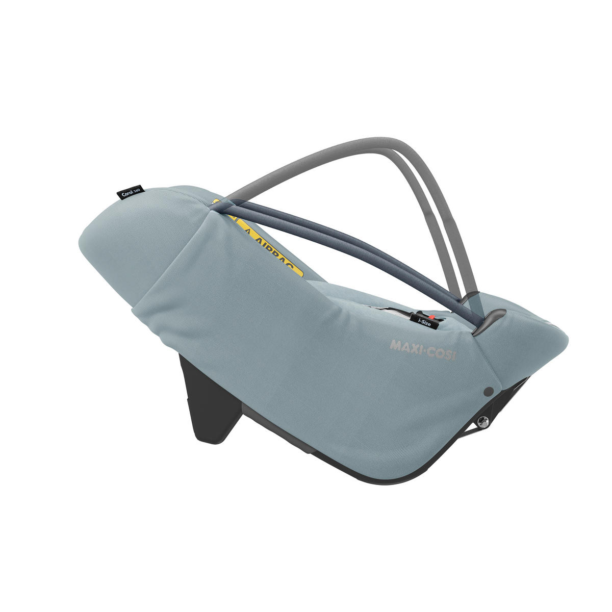 BILBARNSTOL Coral 360  - ljusgrå/svart, Basics, metall/textil (44/58/68cm) - Maxi-Cosi
