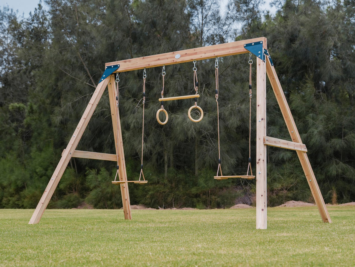 SCHAUKEL Braun  - Braun, KONVENTIONELL, Holz/Metall (186/208/299cm) - Ambia Garden