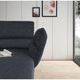 ECKSOFA Grau Flachgewebe  - Schwarz/Grau, Design, Textil/Metall (279-327/176-217cm) - Dieter Knoll