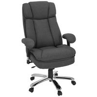 KANCELÁŘSKÉ KŘESLO, plochá tkanina, tmavě šedá - barvy stříbra/tmavě šedá, Moderní, kov/textil (76/123/81cm) - MID.YOU