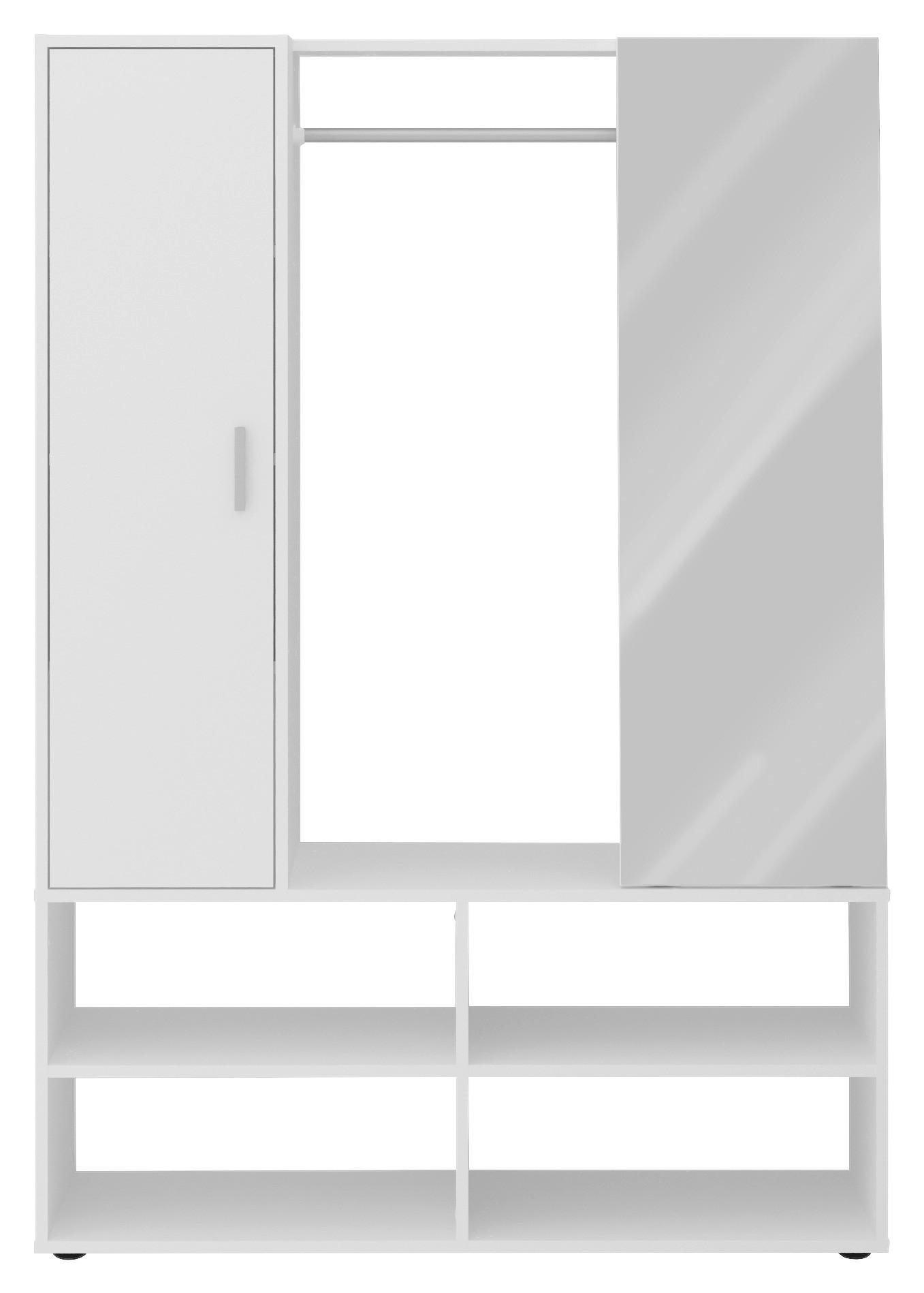 GARDEROBE  in 105/151,3/39,7 cm  - Weiß, Basics, Holzwerkstoff (105/151,3/39,7cm) - MID.YOU