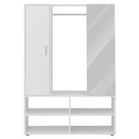 GARDEROBE  in 105/151,3/39,7 cm  - Weiß, Basics, Holzwerkstoff (105/151,3/39,7cm) - MID.YOU
