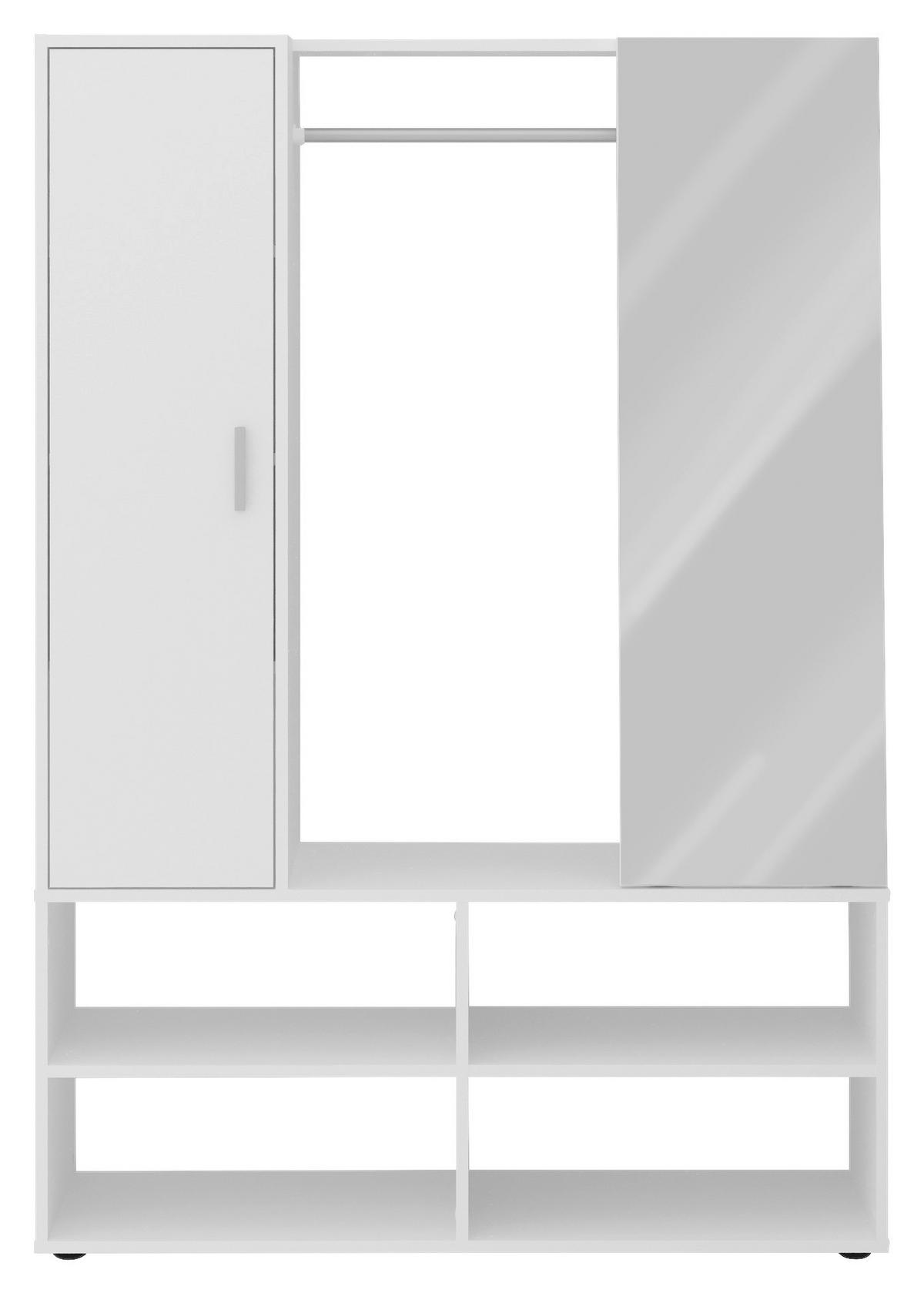 GARDEROBE  in 105/151,3/39,7 cm  - Weiß, Basics, Holzwerkstoff (105/151,3/39,7cm) - MID.YOU
