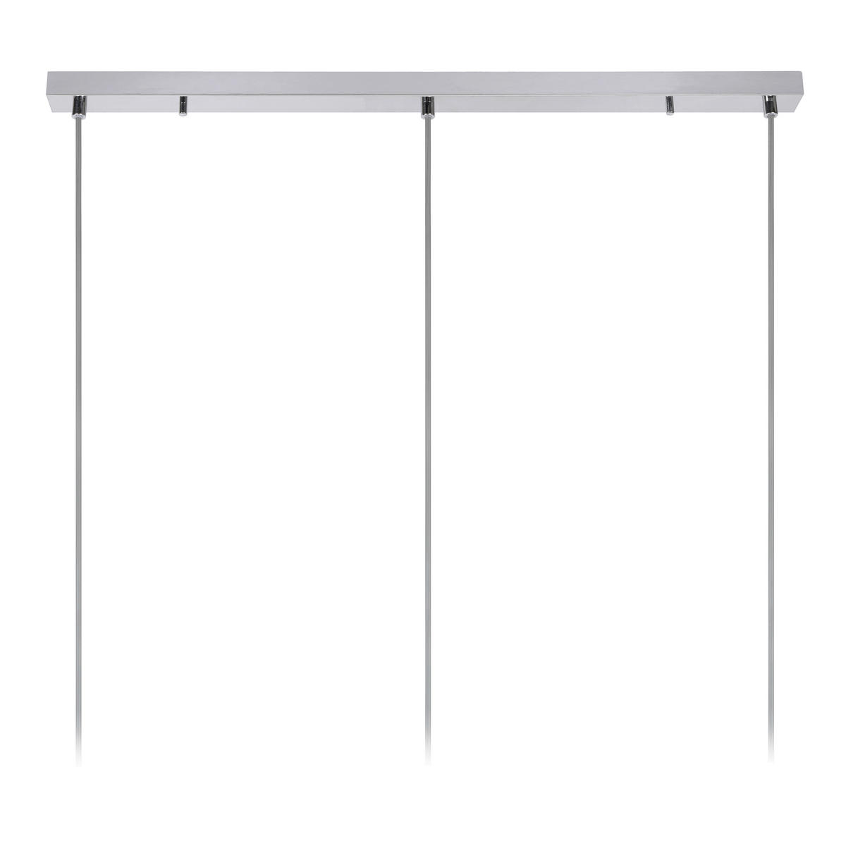 HÄNGELEUCHTE Eryn 88/20/157 cm   - Chromfarben, Design, Glas (88/20/157cm) - Lucide