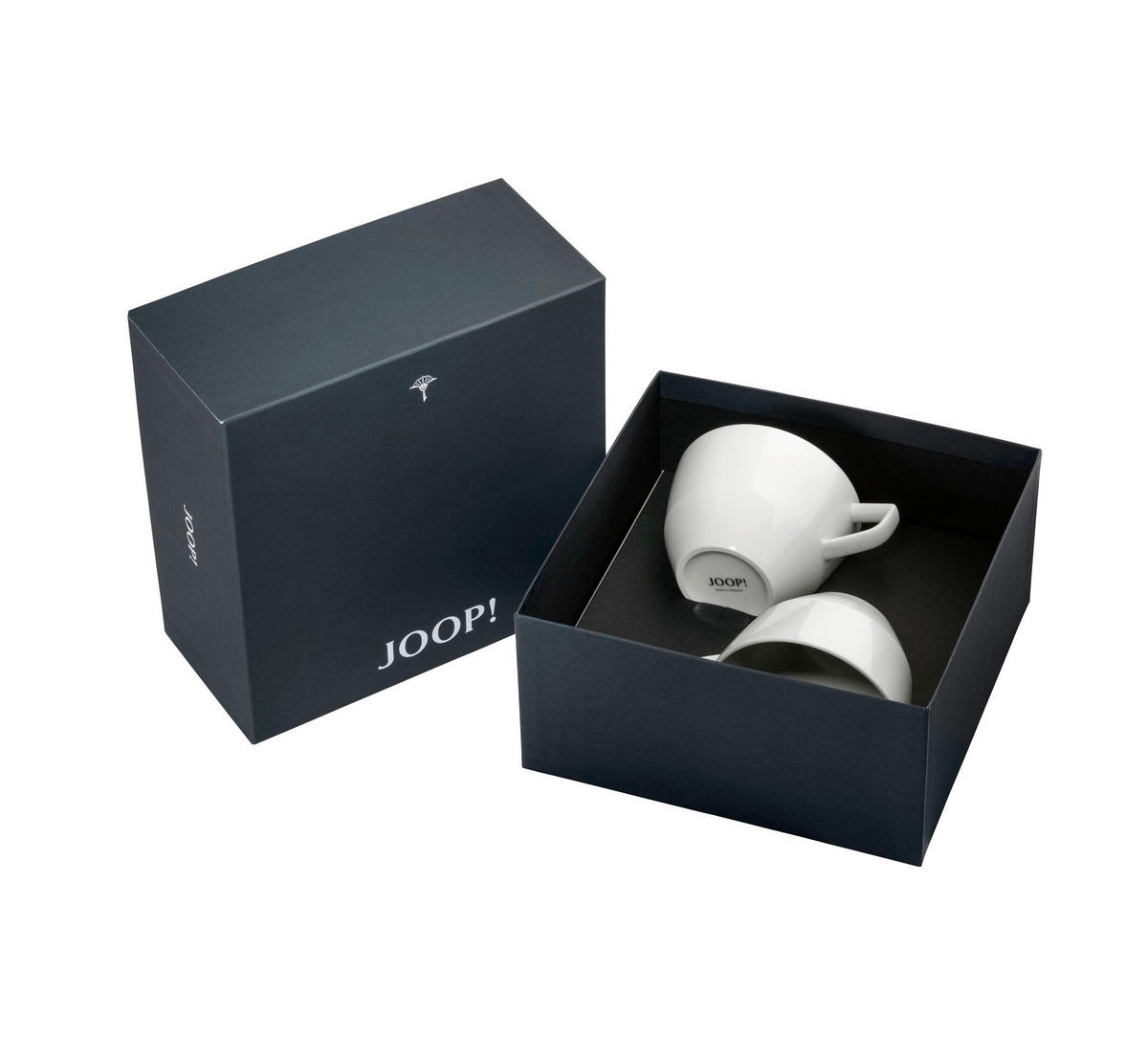 TASSENSET Single Cornflower 2-teilig  - Weiß, Design, Keramik (9,3/6,5cm) - Joop!