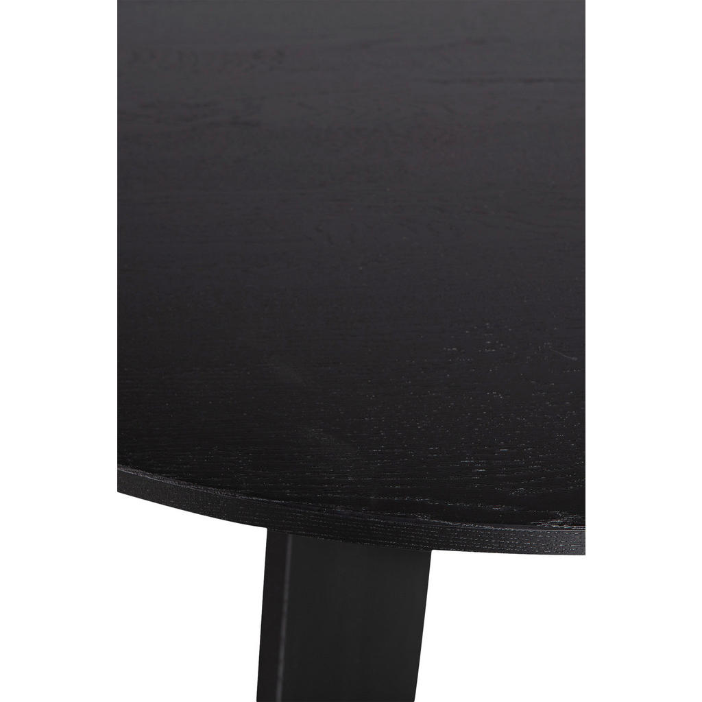 Thumbnail - Livetastic Esstisch Fries, Schwarz, Holz, Eiche, massiv, rund, eckig, 129x75x129 cm, Esszimmer, Tische, Esstische