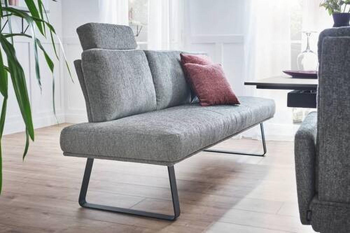 SITZBANK 209/92/78 cm  in Braun, Eichefarben  - Eichefarben/Braun, Design, Holz/Textil (209/92/78cm) - Dieter Knoll