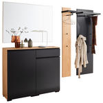 GARDEROBE 4-teilig  in 120/200/38 cm  - Eichefarben/Anthrazit, Design, Holz/Holzwerkstoff (120/200/38cm) - Moderano