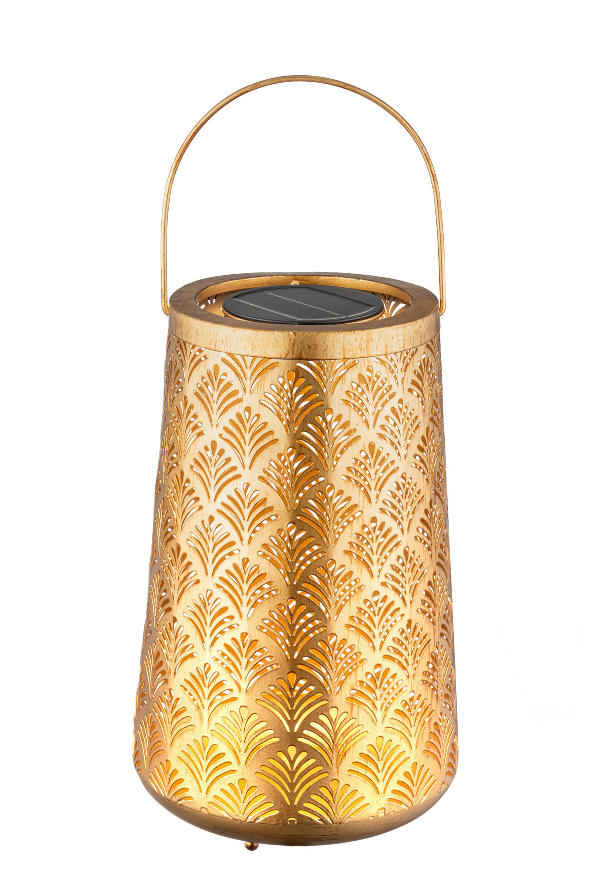 SOLÁRNE SVIETIDLO, 20/32 cm - zlatá, Design, kov/plast (20/32cm) - Ambia Garden