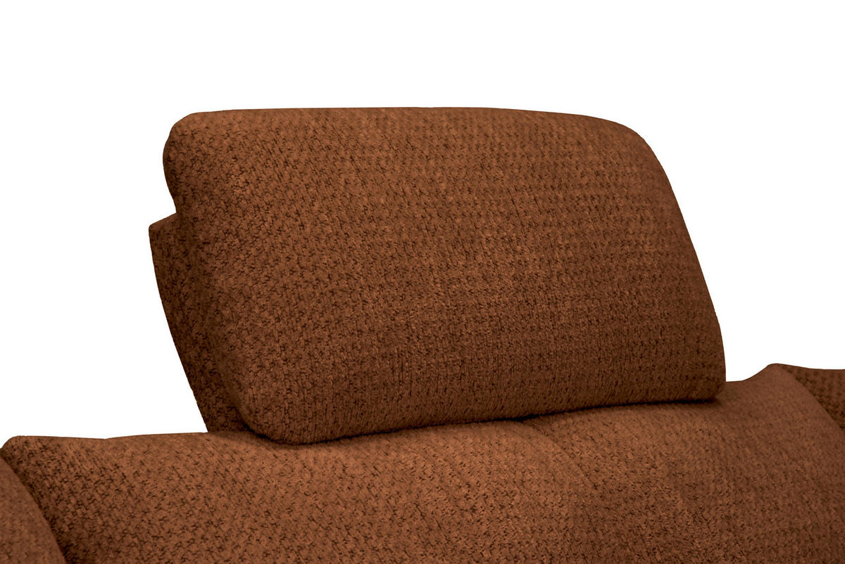 KOPFSTÜTZE - Dunkelorange, KONVENTIONELL, Textil (55/28/18cm) - Hom`in