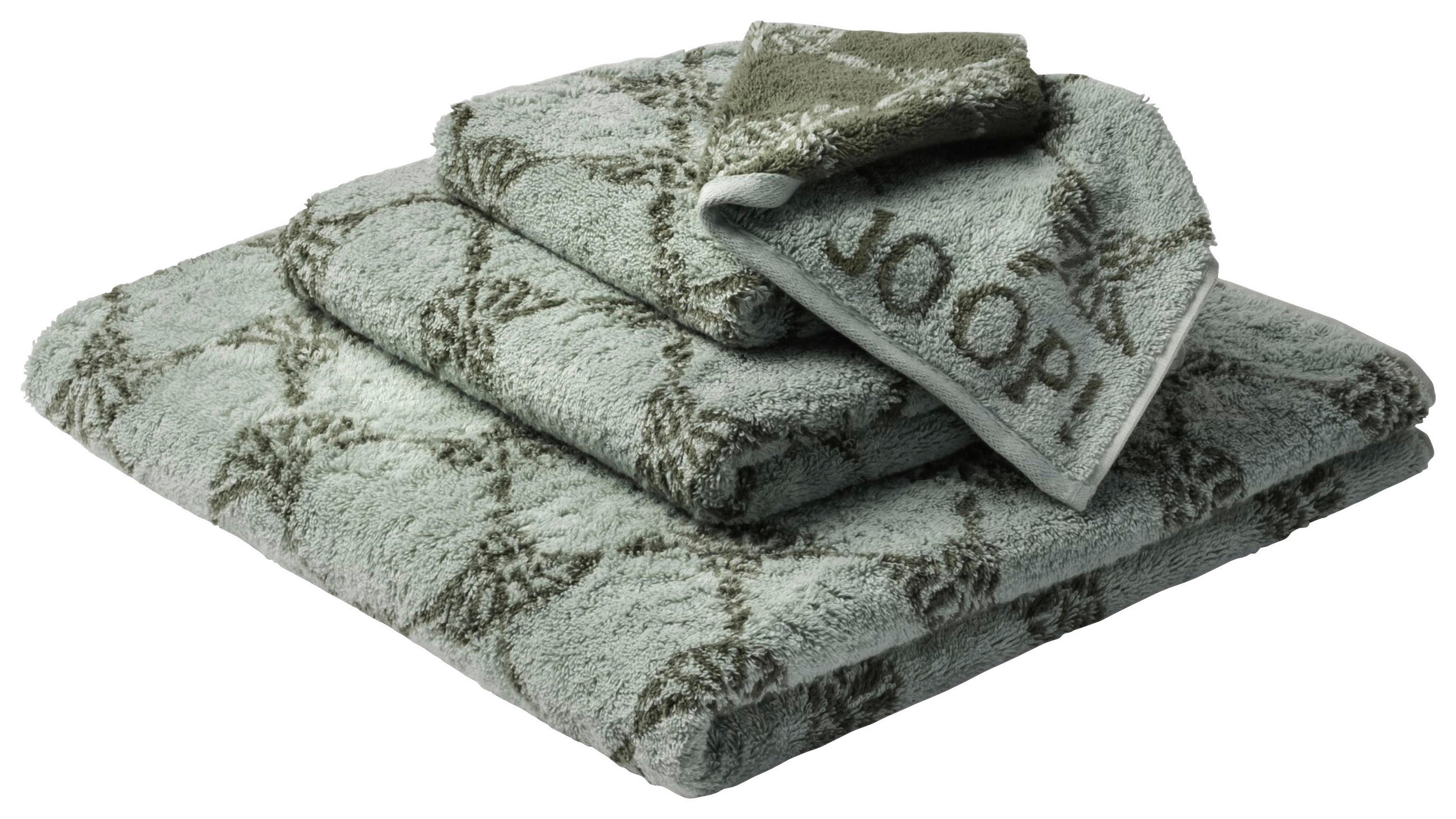 HANDTUCH CORNFLOWER Salbeigrün  - Salbeigrün, Basics, Textil (50/100cm) - Joop!