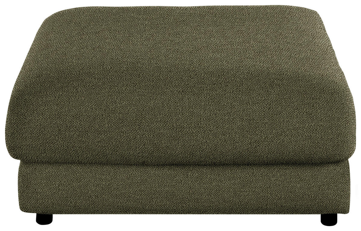 HOCKER Textil Olivgrün  - Schwarz/Olivgrün, Design, Kunststoff/Textil (100/86/100cm) - Lomoco