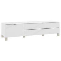 TV-ELEMENT bela  - barve nerjavečega jekla/bela, Design, kovina/umetna masa (165/41,1/52,5cm) - Hom`in