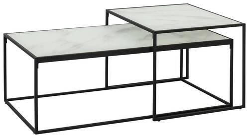 SET STOČIĆA ZA KAFU  crna, bela  - bela/crna, Dizajnerski, staklo/metal (50-100/50-55/35-43cm) - Hom`in