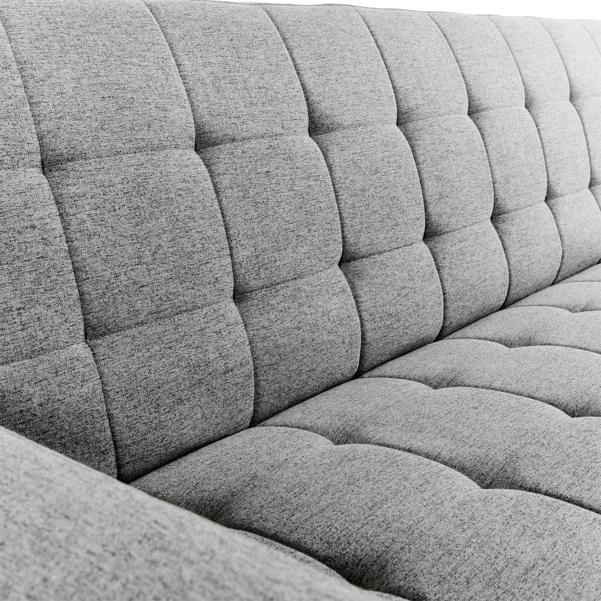 SCHLAFSOFA in Webstoff Dunkelgrau  - Dunkelgrau/Schwarz, Design, Holz/Textil (204/81/85cm) - Livetastic