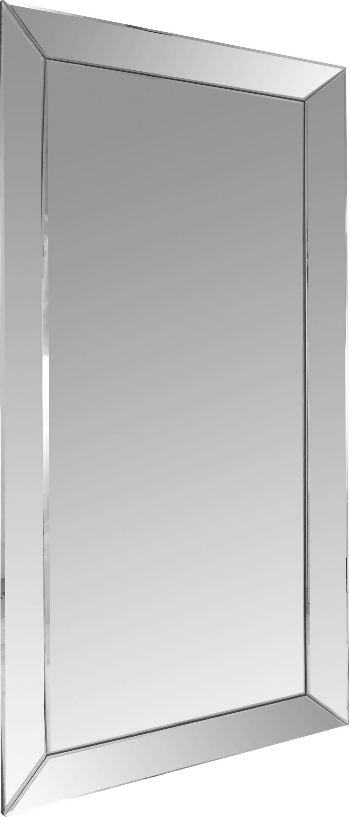 FALI TÜKÖR 88/188/5 cm    - ezüst, Design, faalapú anyag/Üveg (88/188/5cm) - Xora