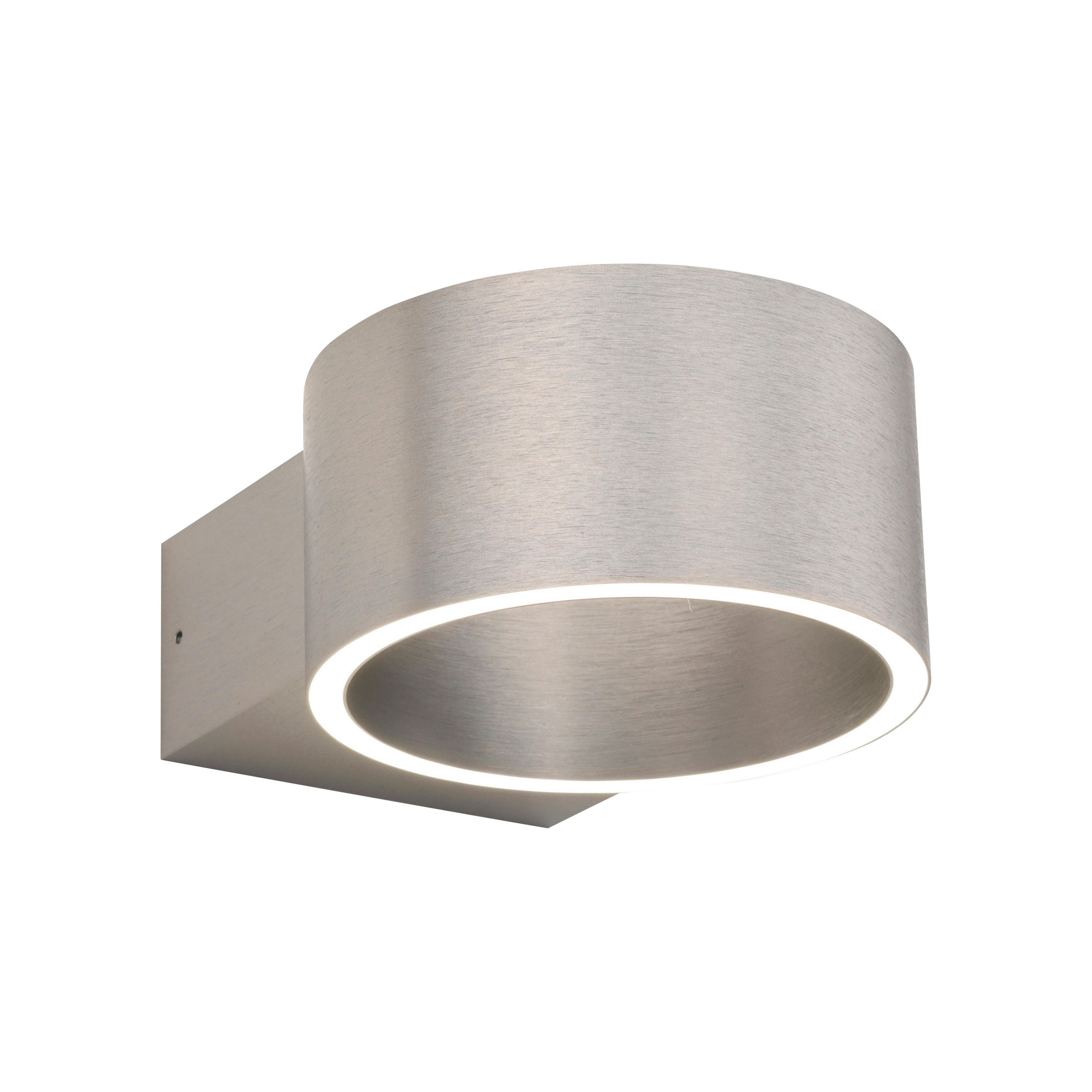 LED-WANDLEUCHTE Pure Clipse 18,5/15/8 cm   - Alufarben, Design, Kunststoff/Metall (18,5/15/8cm) - Neuhaus PURE
