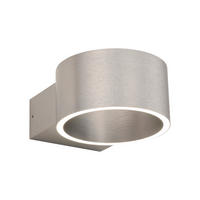 LED-WANDLEUCHTE Pure Clipse 18,5/15/8 cm   - Alufarben, Design, Kunststoff/Metall (18,5/15/8cm) - Neuhaus PURE