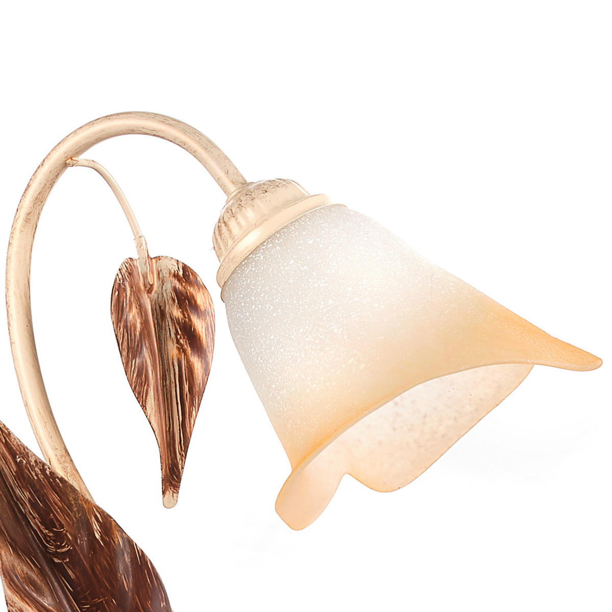 TISCHLEUCHTE 29/35 cm   - Natur, Glas/Metall (29/35cm)