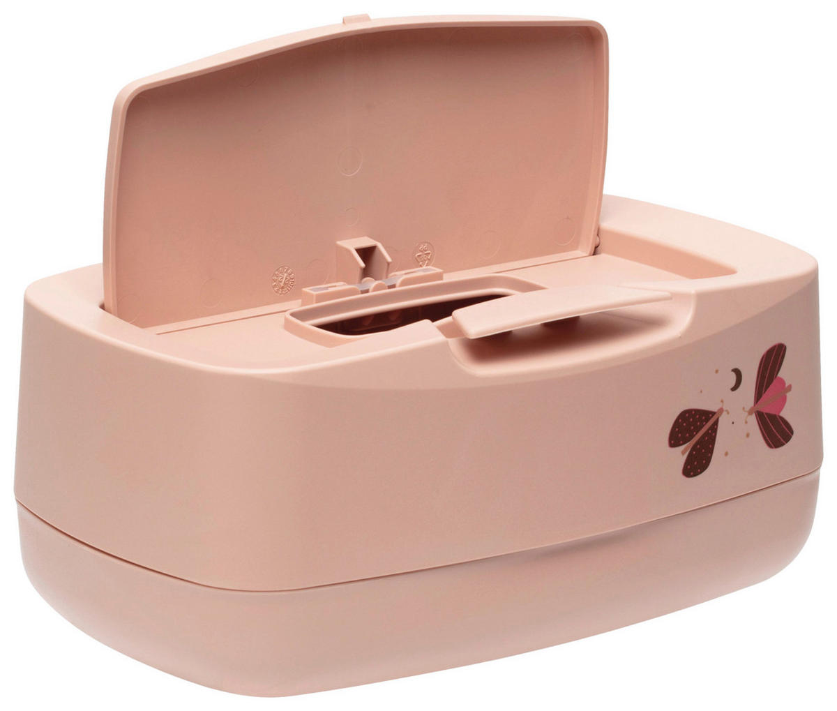 FEUCHTTÜCHER-BOX SWEET BUTTERFLY  - Altrosa, Basics, Kunststoff (21/13/9cm) - Bebe Jou