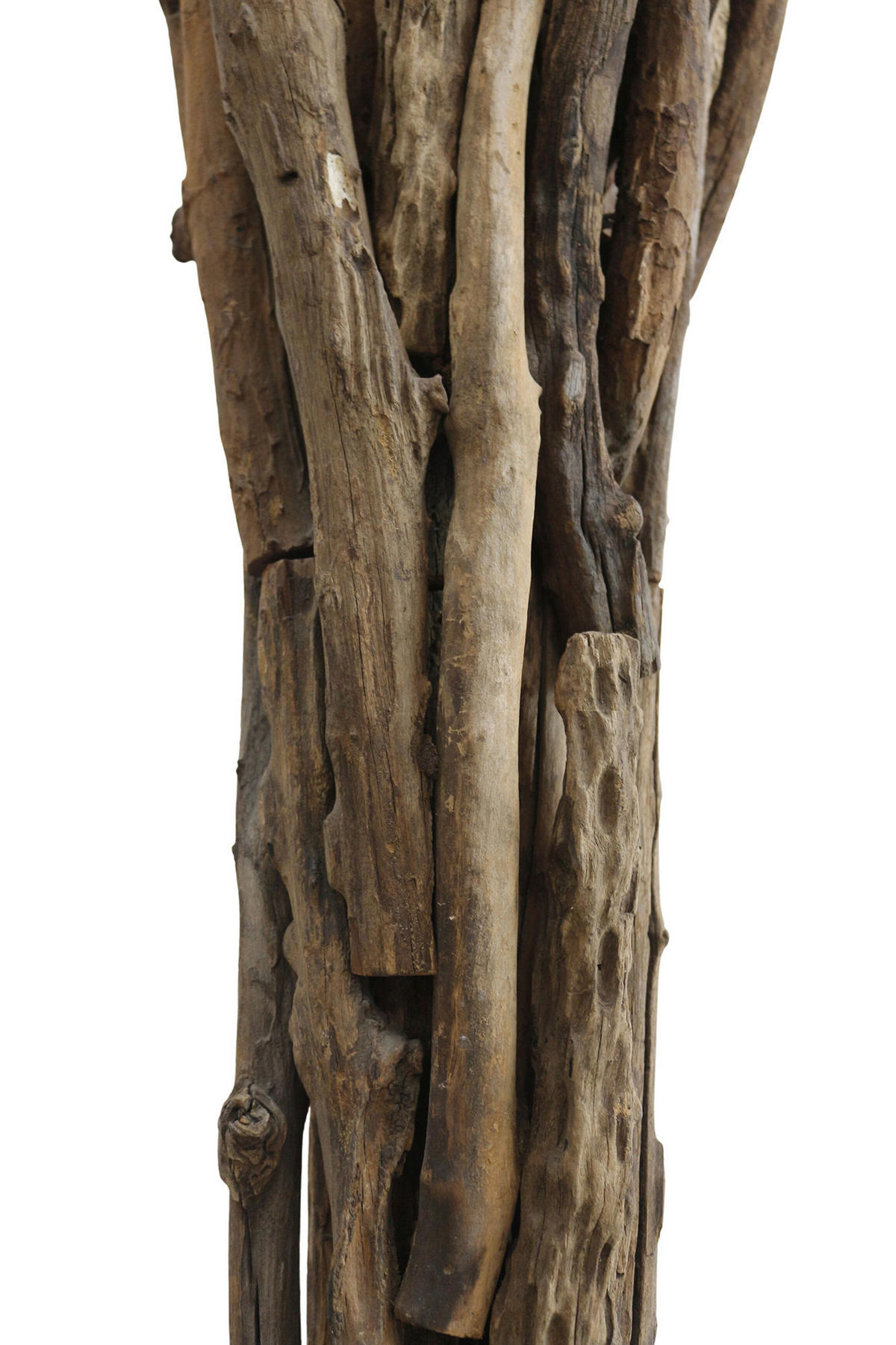 STEHLEUCHTE  30/175/30 cm   - Schwarz/Naturfarben, Design, Holz/Textil (30/175/30cm) - P & B