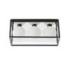 BADEZIMMER-DECKENLEUCHTE    42/16/19,5 cm  - Silberfarben/Opal, KONVENTIONELL, Glas (42/16/19,5cm) - ENDON