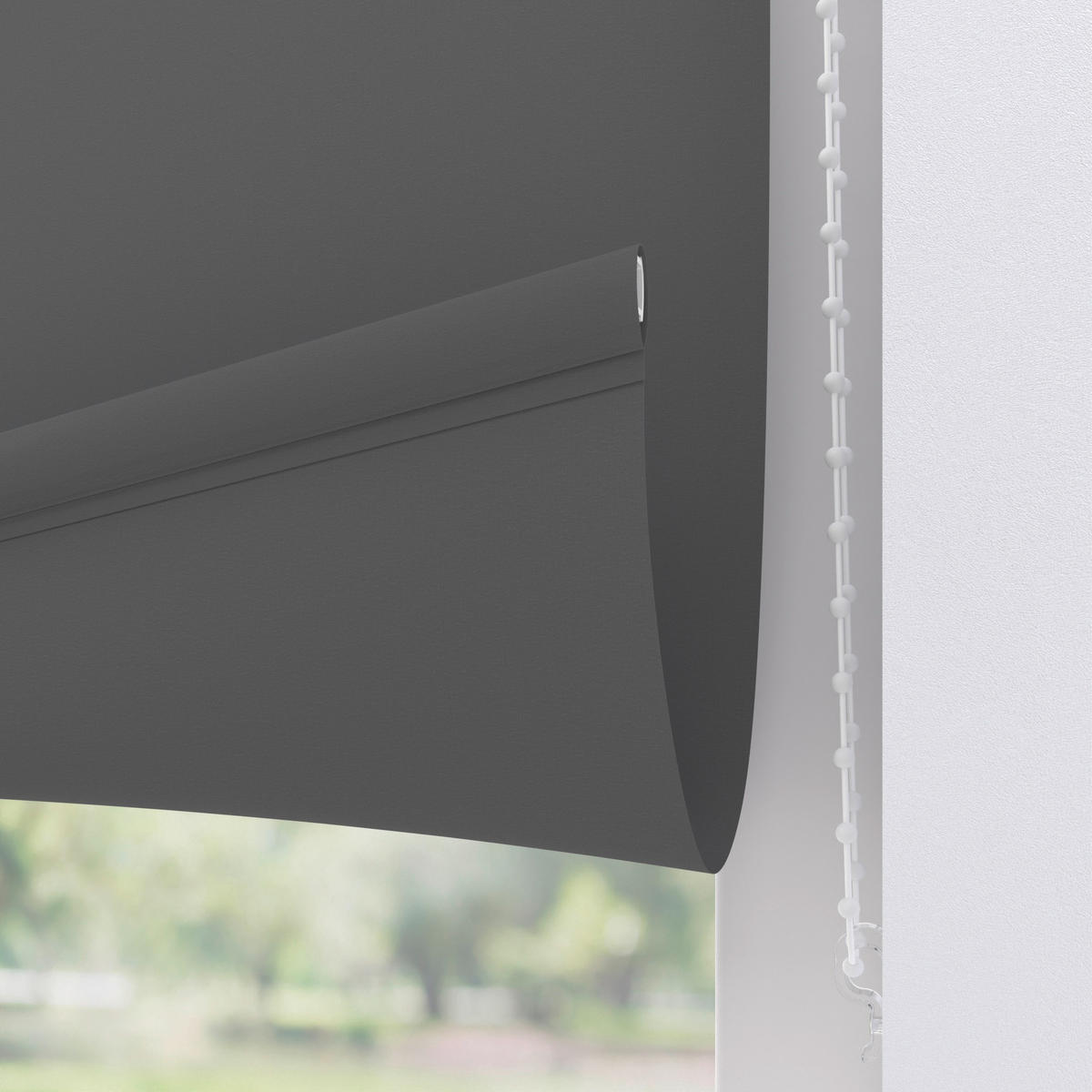 ROLLO  blickdicht  80/190 cm    - Anthrazit, Basics, Kunststoff (80/190cm)