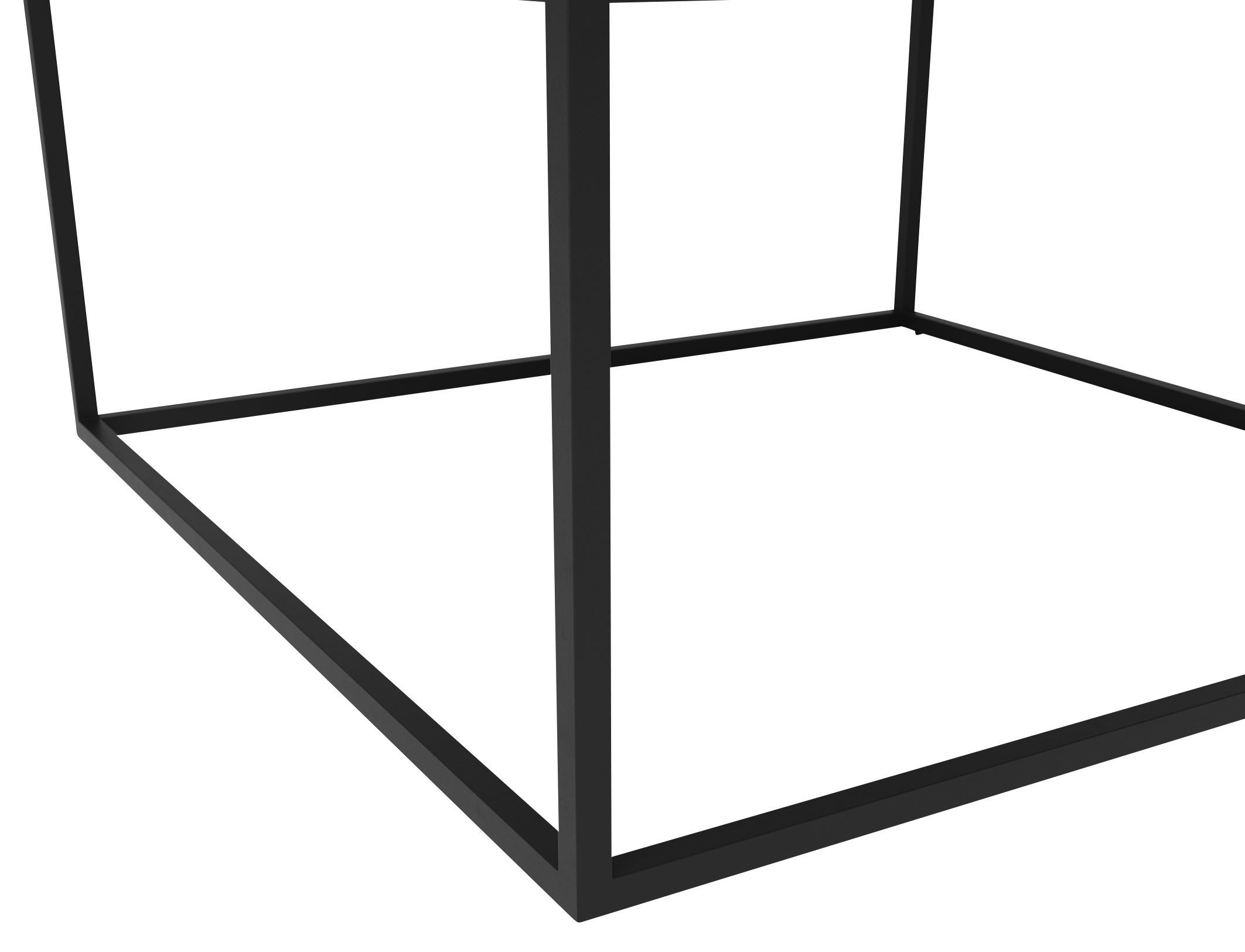 COUCHTISCH quadratisch Grau, Schwarz  - Schwarz/Grau, Design, Glas/Metall (75/75/45cm) - Joop!