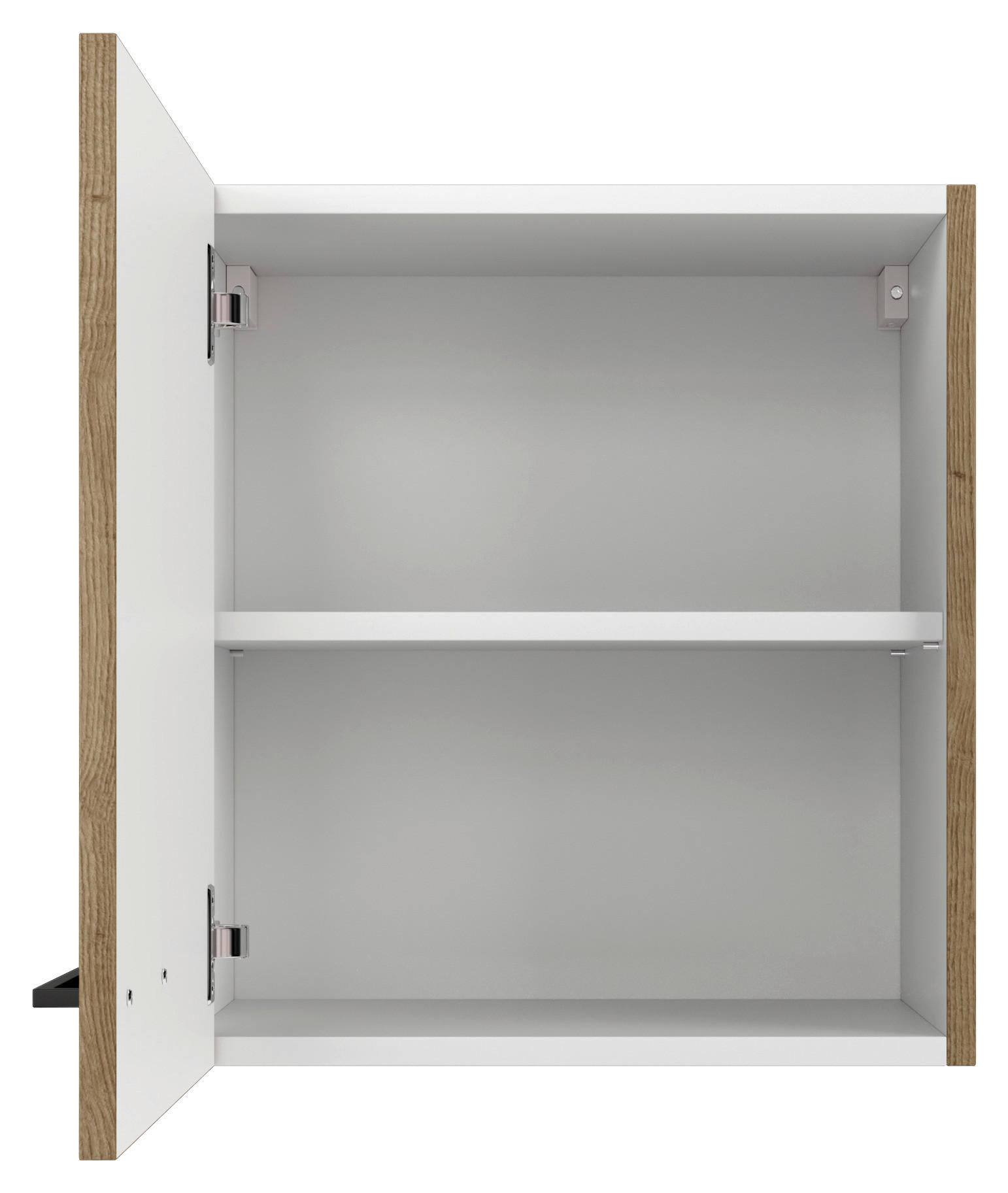 KÜCHENOBERSCHRANK 50/54,8/32 cm  in Eiche Artisan  - Schwarz/Eiche Artisan, KONVENTIONELL, Holzwerkstoff/Metall (50/54,8/32cm) - FlexWell