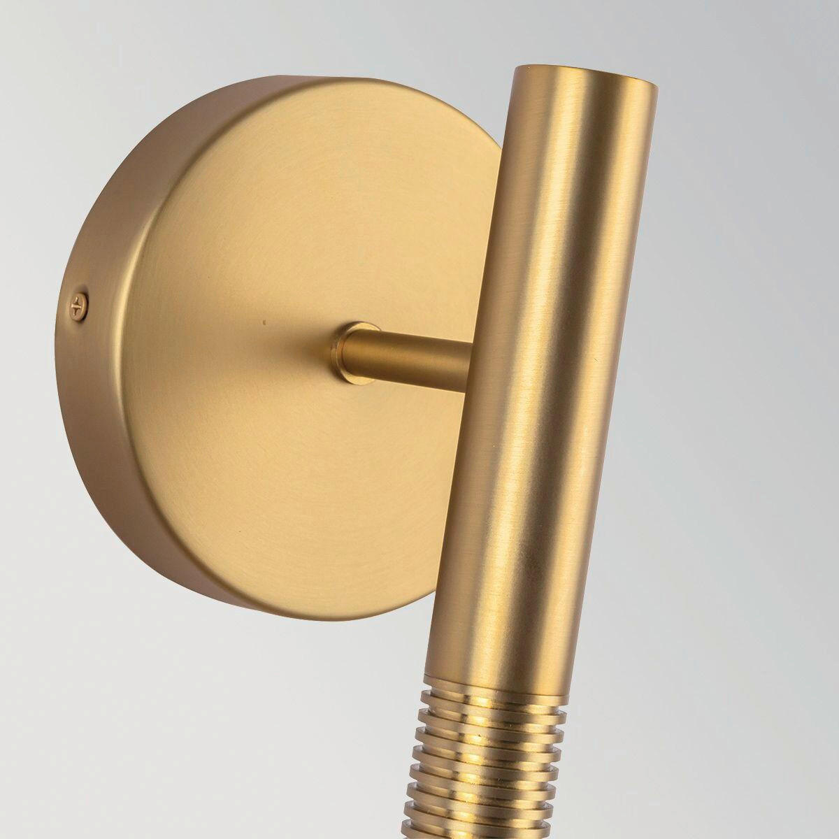 LED-WANDLEUCHTE Alora Mood 35,6/15,2/17,8 cm  - Goldfarben, Design, Glas/Metall (35,6/15,2/17,8cm) - Elstead Lighting