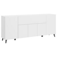 SIDEBOARD  180/76/37,5 cm  - Weiss/Schwarz, Design, Holzwerkstoff/Kunststoff (180/76/37,5cm) - P & B